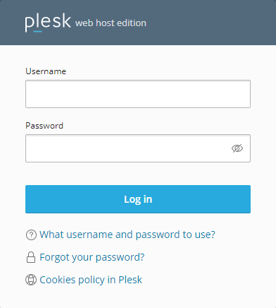 Login Plesk